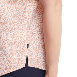 Women'S Marina Short Sleeve Shirt Dusk Orange Print