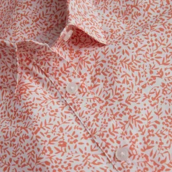 Women'S Marina Short Sleeve Shirt Dusk Orange Print