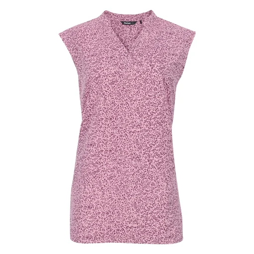 Women'S Marina Top Plum Purple Print