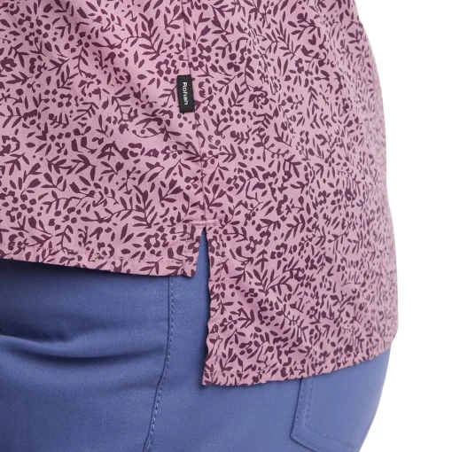 Women'S Marina Top Plum Purple Print