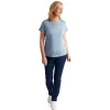 Women'S Merino Cool Short Sleeve T-Shirt Horizon Blue Marl