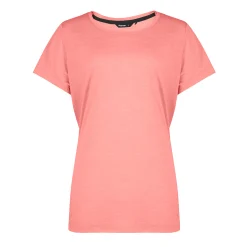 Women'S Merino Cool Short Sleeve T-Shirt Coral Pink Marl