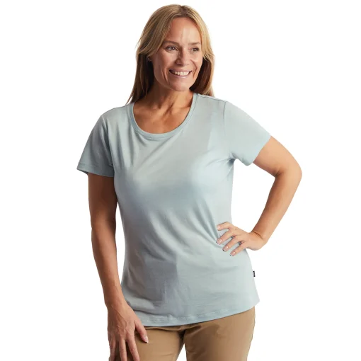 Women'S Merino Cool Short Sleeve T-Shirt Villa Green Marl