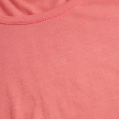 Women'S Merino Cool Short Sleeve T-Shirt Coral Pink Marl