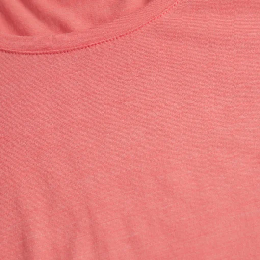 Women'S Merino Cool Short Sleeve T-Shirt Coral Pink Marl