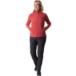 Women'S Microgrid Fleece Jacket Cardinal Pink