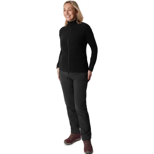 Women'S Microgrid Fleece Jacket Black