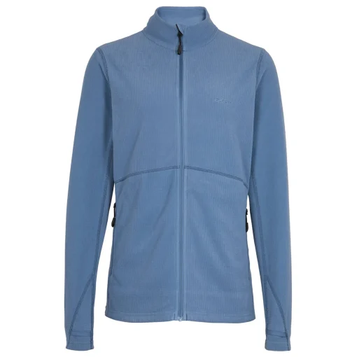 Women'S Microgrid Fleece Jacket Heather Blue