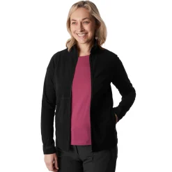 Women'S Microgrid Fleece Jacket Black