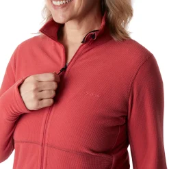 Women'S Microgrid Fleece Jacket Cardinal Pink
