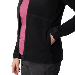Women'S Microgrid Fleece Jacket Black