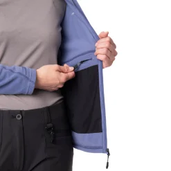 Women'S Microgrid Fleece Jacket Heather Blue