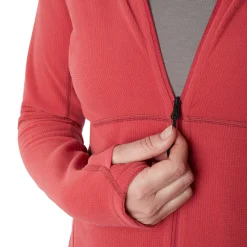 Women'S Microgrid Fleece Jacket Cardinal Pink