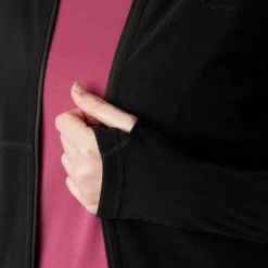 Women'S Microgrid Fleece Jacket Black