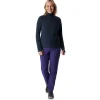 Women'S Microgrid Zip Neck Top True Navy
