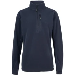 Women'S Microgrid Zip Neck Top True Navy
