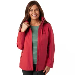Women'S Parkland Waterproof Jacket Coast Red