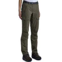 Women'S Pioneer Convertible Trousers Dark Olive Brown