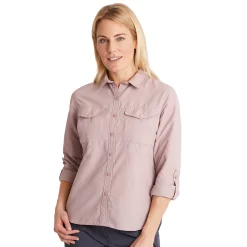 Women'S Pioneer Long Sleeve Shirt Rose Pink