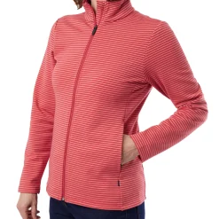 Women'S Radiant Stripe Jacket Cardinal Pink Stripe