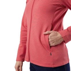 Women'S Radiant Stripe Jacket Cardinal Pink Stripe