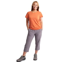 Women'S Roamer Capris Trousers Mauve Grey