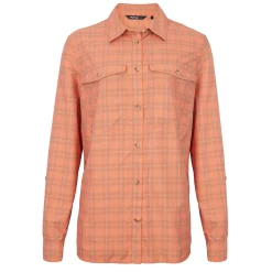 Women'S Savannah Long Sleeve Shirt Canyon Orange/Dune Check