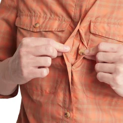 Women'S Savannah Long Sleeve Shirt Canyon Orange/Dune Check