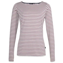 Women'S Shoreline Long Sleeve Top Ecru/Haze Purple Stripe