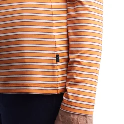 Women'S Shoreline Long Sleeve Top Sunset Orange/Ecru Stripe