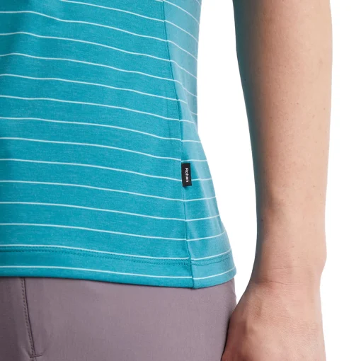 Women'S Shoreline Short Sleeve Top Cove Blue/Ecru Stripe