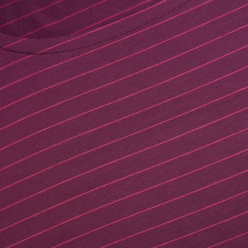 Women'S Shoreline Short Sleeve Top Plum Purple/Pink Stripe