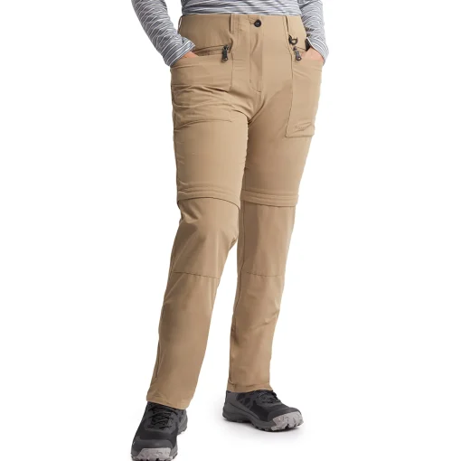 Women'S Stretch Bags Convertible Trousers Stone