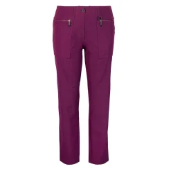 Women'S Stretch Bags Trousers Plum Purple