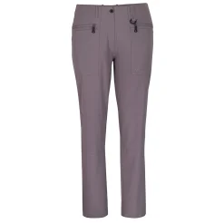 Women'S Stretch Bags Trousers Mauve Grey