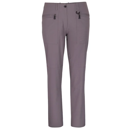 Women'S Stretch Bags Trousers Mauve Grey