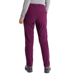 Women'S Stretch Bags Trousers Plum Purple