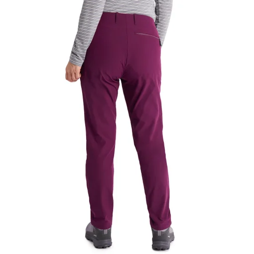 Women'S Stretch Bags Trousers Plum Purple