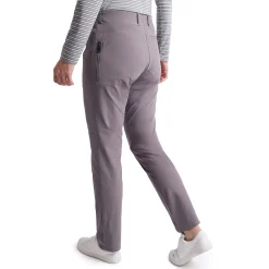 Women'S Stretch Bags Trousers Mauve Grey