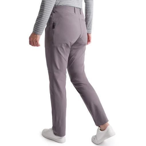 Women'S Stretch Bags Trousers Mauve Grey