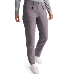 Women'S Stretch Bags Trousers Mauve Grey