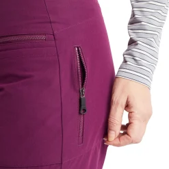 Women'S Stretch Bags Trousers Plum Purple