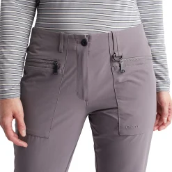 Women'S Stretch Bags Trousers Mauve Grey