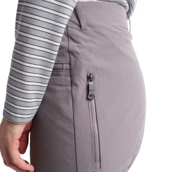 Women'S Stretch Bags Trousers Mauve Grey