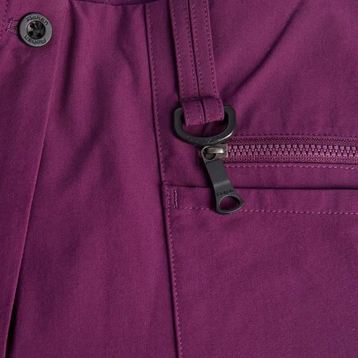 Women'S Stretch Bags Trousers Plum Purple