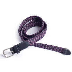 Women'S Woven Stretch Belt True Navy/Haze Purple